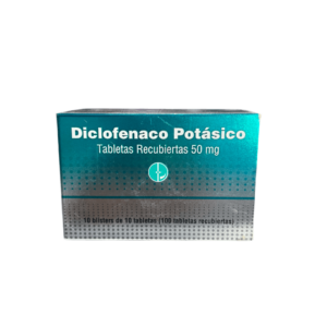 Diclofenaco Potásico 50mg 100 tabletas