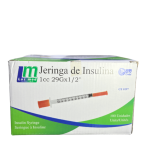 Jeringa de insulina 1cc  29G x 1 1/2"