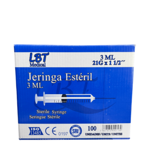 Jeringa LBT Medical 3ml 21g x 1 1/2"