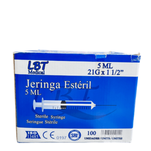 Jeringa LBT Medical 5ml 21g x 1 1/2"