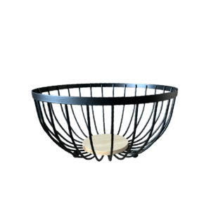Canasta de frutas de metal/madera JO-107