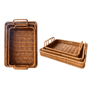 Set de bandeja de mimbre 3PCS JO-203
