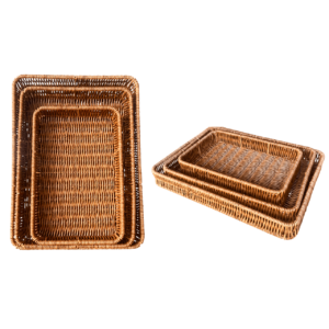 Set de bandeja de mimbre 3PCS JO-204