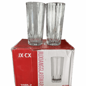 Set de 6 vasos de cristal jx.cx