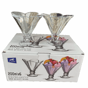 Set de 6 copas para helado 200ml