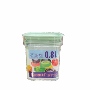 Pote de cocina cuadrado 0.8 LT 1208